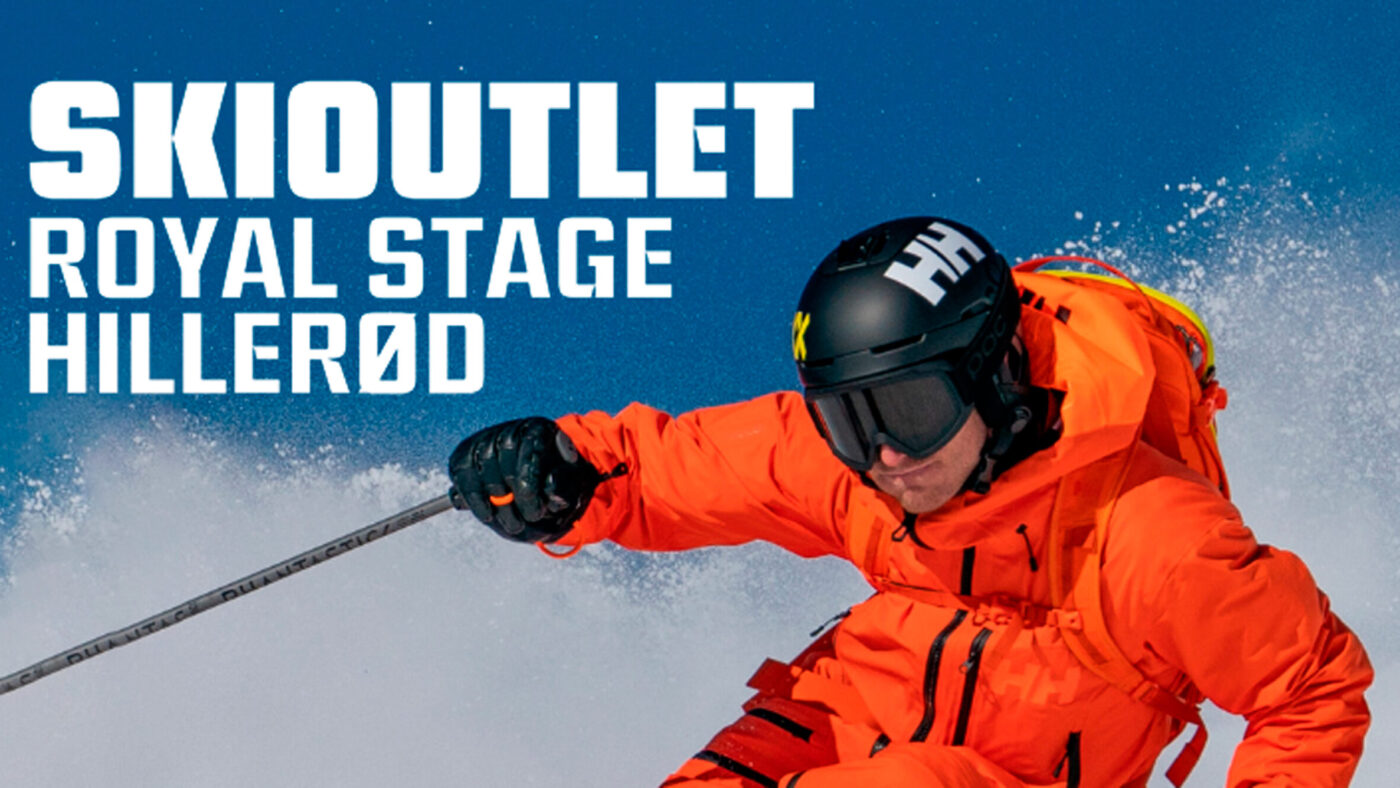 Skioutlet med skitøj og udstyr i Royal Stage i Hillerød